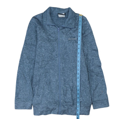 Columbia Womens Blue Full Zip Fleece Jacket Size M Outdoor Casual