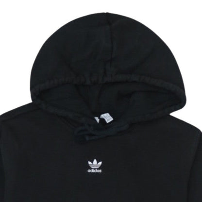 Adidas Womens Black Pullover Hoodie Size 14 Cotton Blend