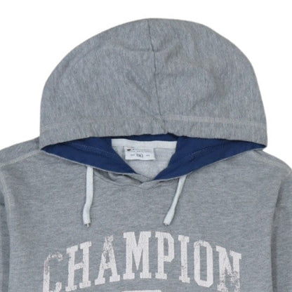 Champion Men's Grey Pullover Hoodie M Regular Fit Graphic Print