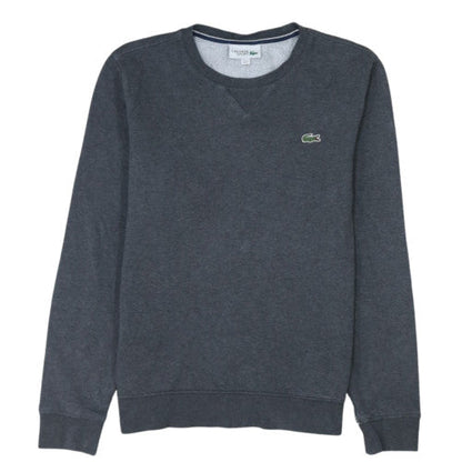 Lacoste Sport Men's Grey Cotton Blend Crew Neck Sweatshirt M
