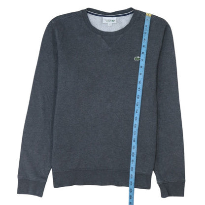 Lacoste Sport Men's Grey Cotton Blend Crew Neck Sweatshirt M