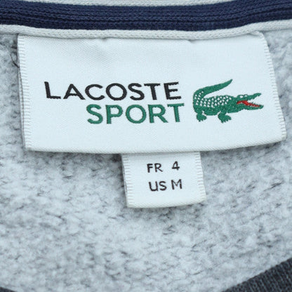 Lacoste Sport Men's Grey Cotton Blend Crew Neck Sweatshirt M