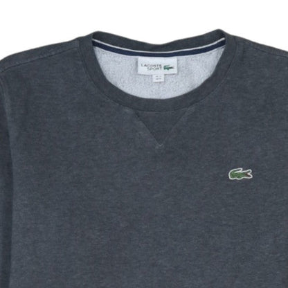 Lacoste Sport Men's Grey Cotton Blend Crew Neck Sweatshirt M
