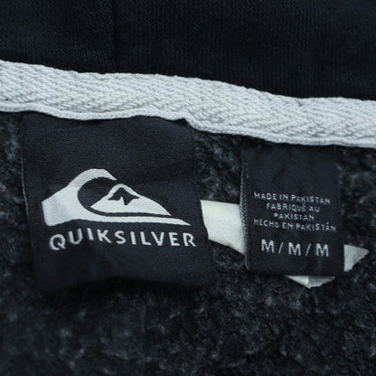 Quiksilver Men’s Grey Full Zip Hoodie Size M Regular Fit Surf Style
