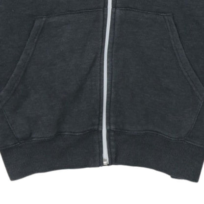 Quiksilver Men’s Grey Full Zip Hoodie Size M Regular Fit Surf Style