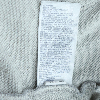 Tommy Jeans Men's Grey Regular Fit Hoodie Small Graphic Print Cotton Blend