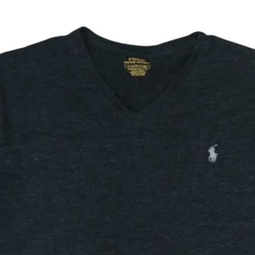 Ralph Lauren Men's Black V-Neck Slim Fit Cotton T-Shirt XL