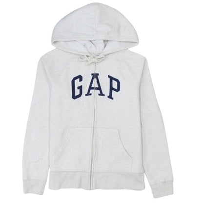 GAP Womens Beige Full Zip Hoodie XS Cotton Blend Casual