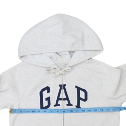 GAP Womens Beige Full Zip Hoodie XS Cotton Blend Casual