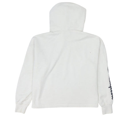 Champion Women's White Large Pullover Hoodie Cotton Blend