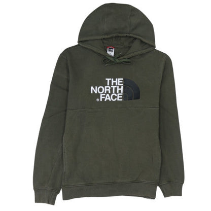 The North Face Men's Green Pullover Hoodie Medium Cotton Fleece