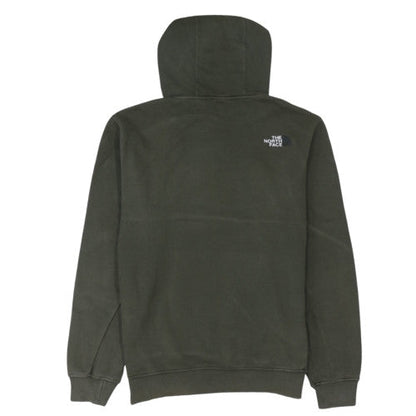 The North Face Men's Green Pullover Hoodie Medium Cotton Fleece