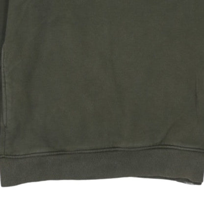 The North Face Men's Green Pullover Hoodie Medium Cotton Fleece
