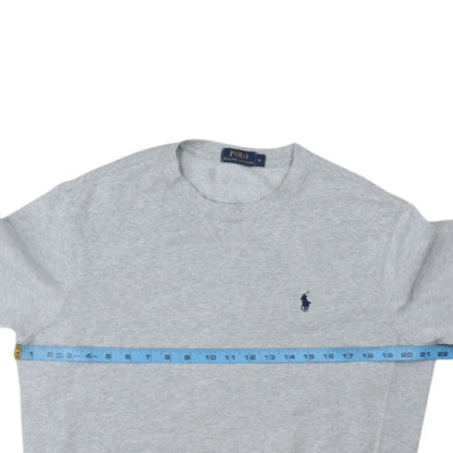 Polo Ralph Lauren Womens Grey Cotton Blend Crew Neck Sweatshirt M