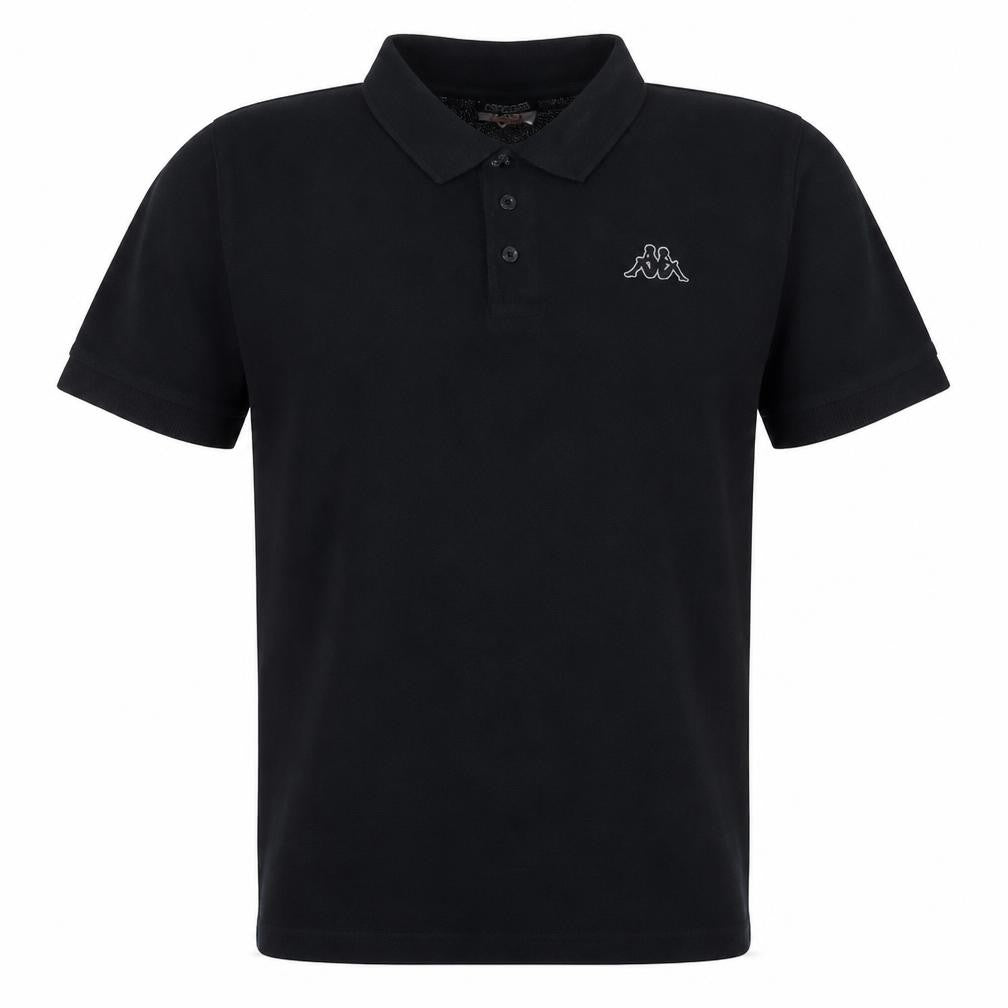 Kappa Men's Black Regular Fit Cotton Polo Shirt Size L