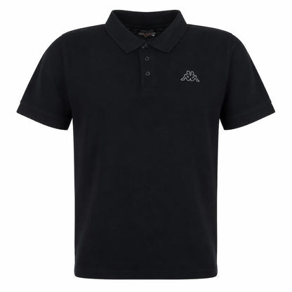 Kappa Men's Black Regular Fit Cotton Polo Shirt Size L