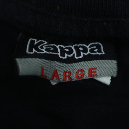 Kappa Men's Black Regular Fit Cotton Polo Shirt Size L