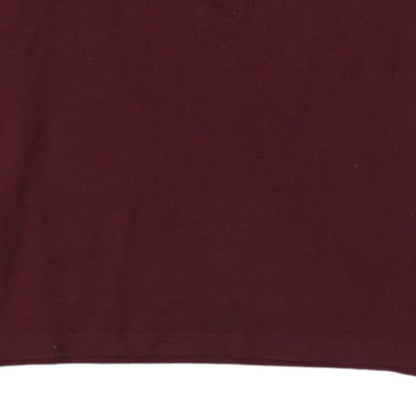 GAP Mens Red Long Sleeve Logo Crew Neck T-Shirt Size M