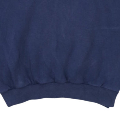 Nike Mens Blue L Pullover Crew Neck Embroidered Sweatshirt
