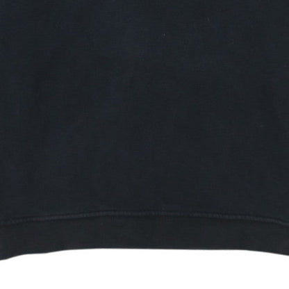 adidas Womens Black Medium Crew Neck Pullover Sweatshirt with Logo