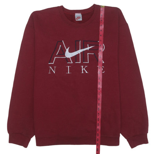 Nike Men’s Burgundy AIR Logo Crew Neck Sweatshirt XL
