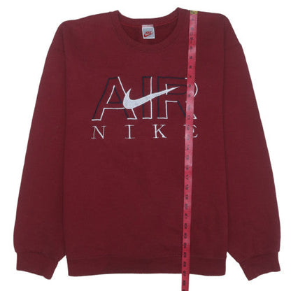 Nike Men’s Burgundy AIR Logo Crew Neck Sweatshirt XL
