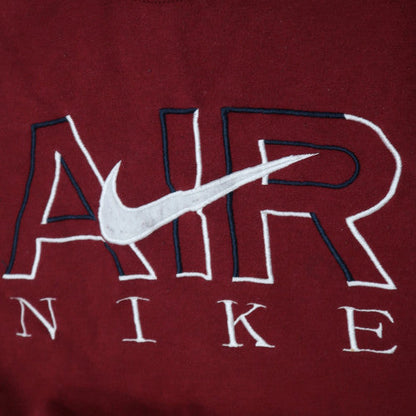 Nike Men’s Burgundy AIR Logo Crew Neck Sweatshirt XL