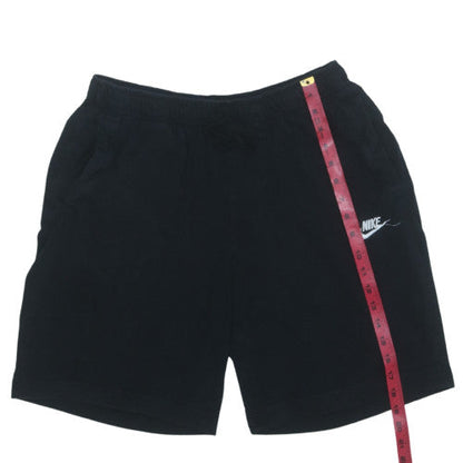 Nike Men's Black L Sweat Shorts Elastic Waist Casual Jersey