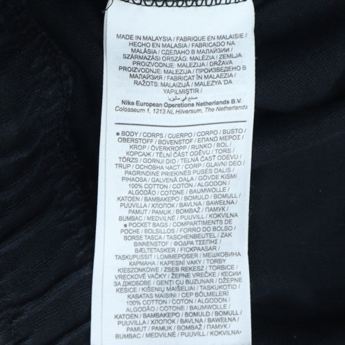 Nike Men's Black L Sweat Shorts Elastic Waist Casual Jersey
