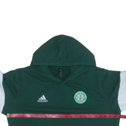 Adidas Mens Green Celtic FC Pullover Hoodie L Cotton Blend