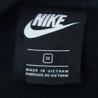 Nike Womens Black 1X Pullover Hoodie Sweatshirt with Logo