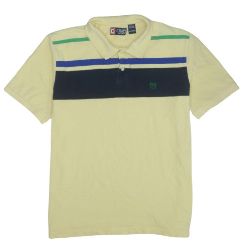 Chaps Men's Beige Short Sleeve Polo Shirt XL Classic Fit Cotton