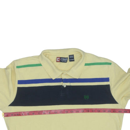 Chaps Men's Beige Short Sleeve Polo Shirt XL Classic Fit Cotton