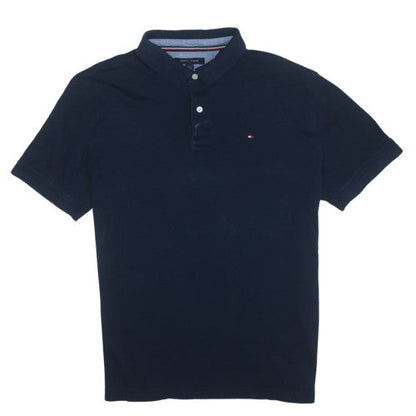 Tommy Hilfiger Men's Navy Blue XL Classic Cotton Polo Shirt