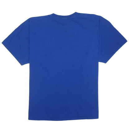 Russell Men's Blue 3XL Graphic Crew Neck T-Shirt Cotton Sports Tee