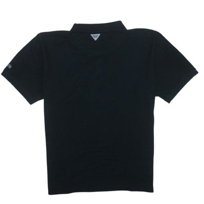 Columbia Mens Black PFG Regular Polo Shirt XXL Cotton Blend