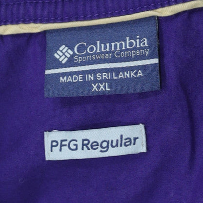 Columbia Mens Black PFG Regular Polo Shirt XXL Cotton Blend