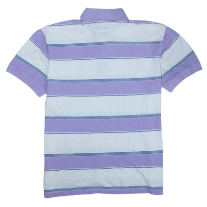 Tommy Hilfiger Men's Purple Striped Cotton Polo Shirt XL