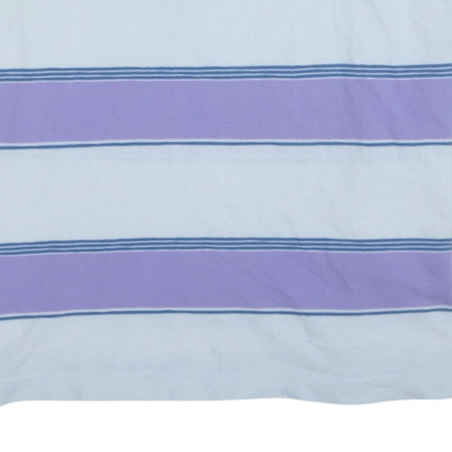 Tommy Hilfiger Men's Purple Striped Cotton Polo Shirt XL