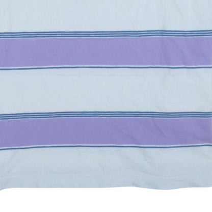 Tommy Hilfiger Men's Purple Striped Cotton Polo Shirt XL