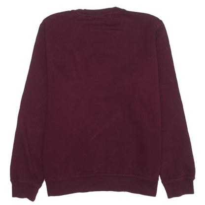 Nike Men's Burgundy Crew Neck Sweatshirt XL Cotton Blend Classic Style