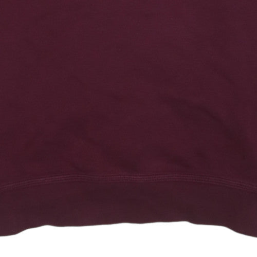 Nike Men's Burgundy Crew Neck Sweatshirt XL Cotton Blend Classic Style