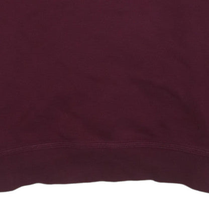 Nike Men's Burgundy Crew Neck Sweatshirt XL Cotton Blend Classic Style
