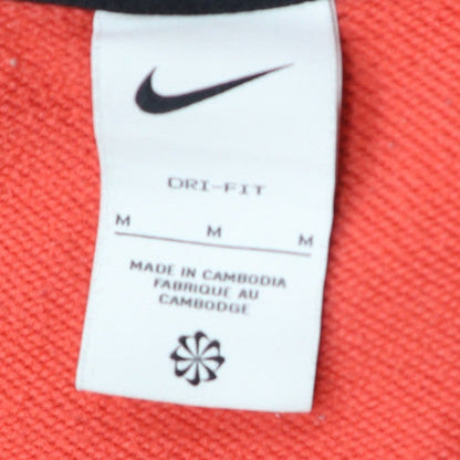 Nike Womens Red Dri-Fit Pullover Sweatshirt Size M Crew Neck
