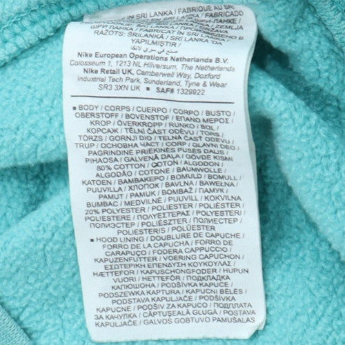 Nike Women’s Turquoise Pullover Hoodie Size M Relaxed Fit