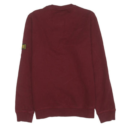 Barbour International Mens Red Crew Neck Pullover Sweatshirt Size S