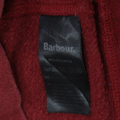 Barbour International Mens Red Crew Neck Pullover Sweatshirt Size S