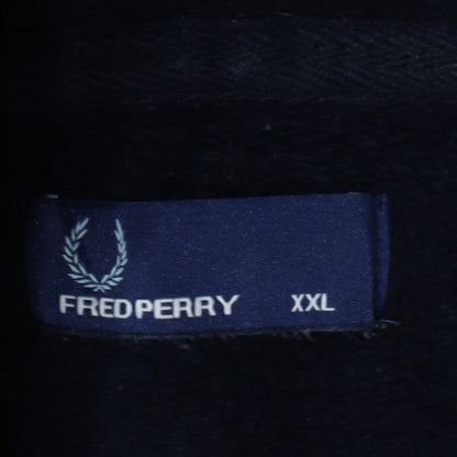 Fred Perry Men’s Black 2XL Full Zip Hoodie with Yellow Trim