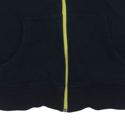 Fred Perry Men’s Black 2XL Full Zip Hoodie with Yellow Trim