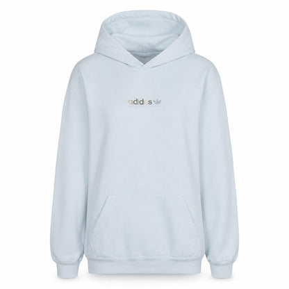 Adidas Womens White XS Pullover Hoodie with Logo Print